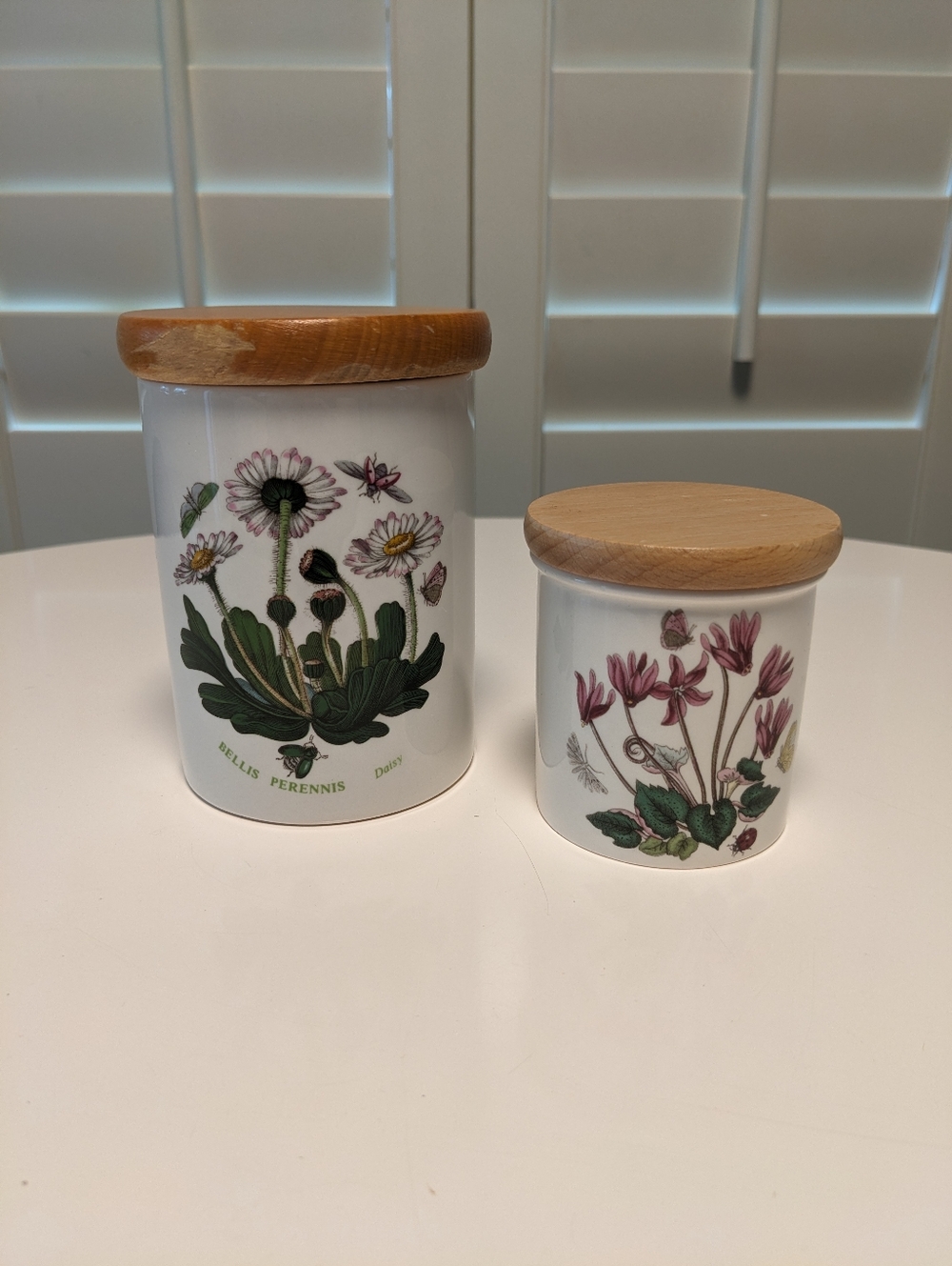 Set of 2 Portmeirion Botanic Garden Canisters
